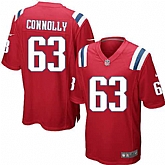 Nike Men & Women & Youth Patriots #63 Connolly Red Team Color Game Jersey,baseball caps,new era cap wholesale,wholesale hats